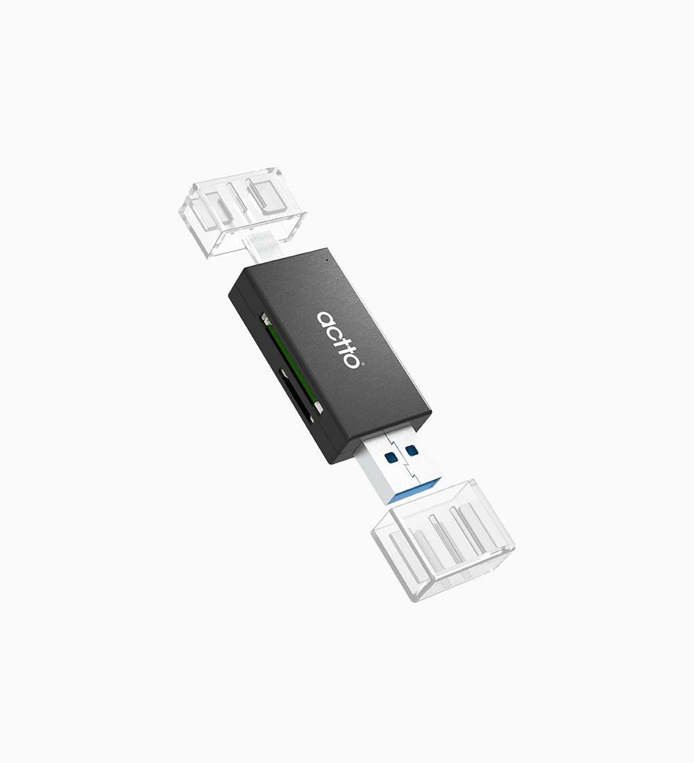 투웨이 USB 3.2 Gen1 &amp; 타입C 카드리더 OTG-10